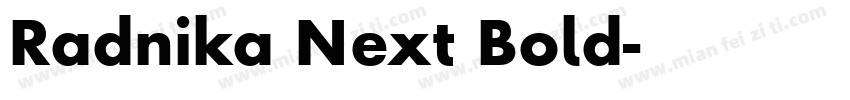 Radnika Next Bold字体转换